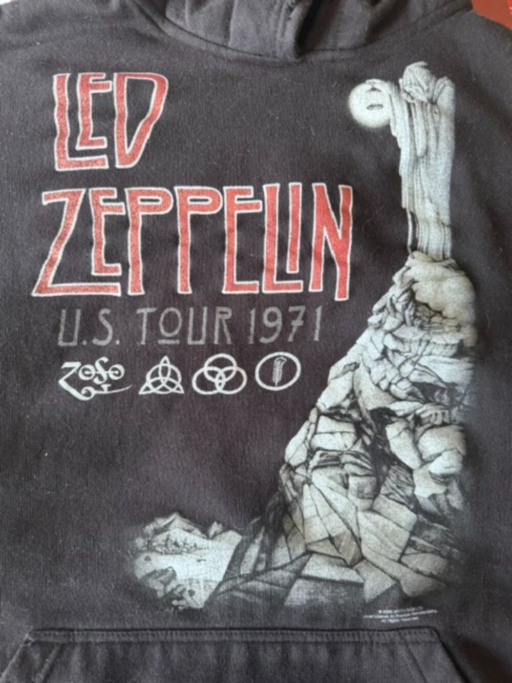 Led Zeppelin 1971 US Tour Graphic Hoodie 2XL